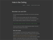 Tablet Screenshot of holeintheceiling.com